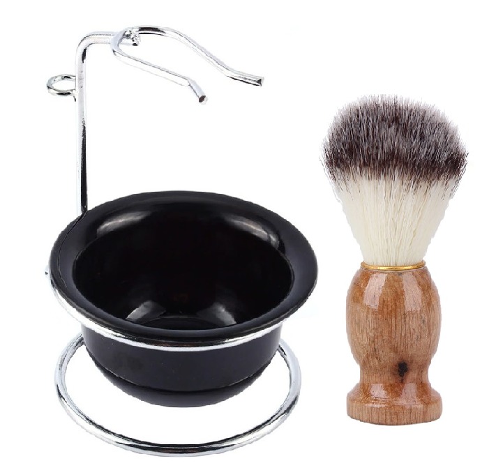 Kit Afeitado Recife - Pocillo Pedestal + Pocillo + Hisopo